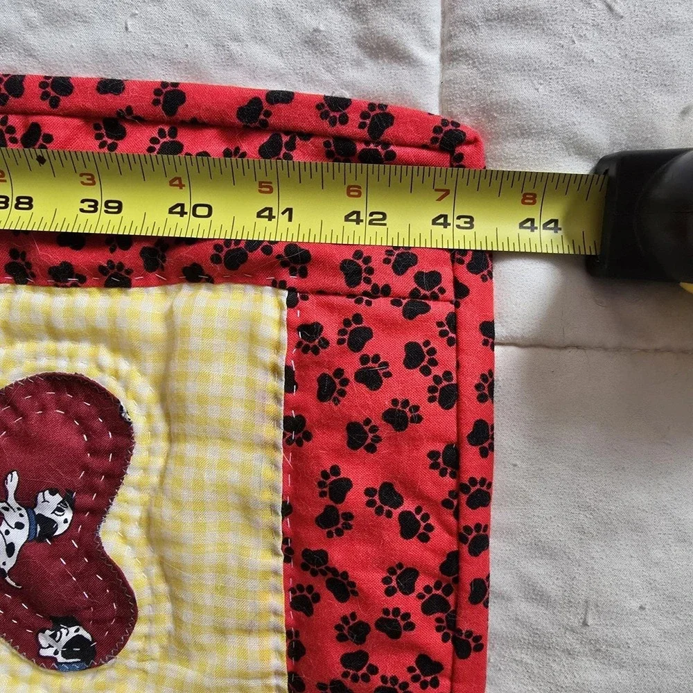 Handmade Disney 101 Dalmatians Baby Quilt Set Plush Dogs Burp Cloth‎ Gift